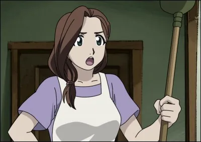 Femme au foyer, c'est vraiment épuisant ! Surtout avec deux garçons à charge, qui ne sont pas très calmes en plus ! Ils s'improvisent alchimistes, non mais franchement ! Dans quel manga peut-on me voir ?