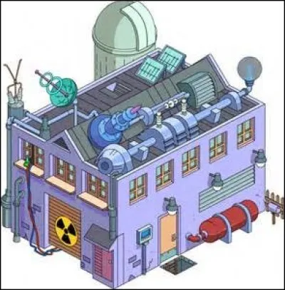 Le professeur Frink y travaille.