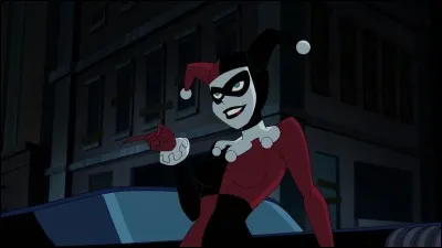 Dans "Batman" les couleurs des vêtements de Harley Quinn sont :