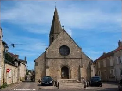 Nous sommes devant l'église Sainte-Geneviève de Feucherolles. Commune francilienne, dans la région naturelle de la plaine de Versailles, elle se situe dans le département ...