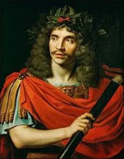 En 1658, quel peintre baroque a dépeint ce portrait de Jean-Baptiste Poquelin, dit Molière, dans le rôle de César dans ''La Mort de Pompée'' ?