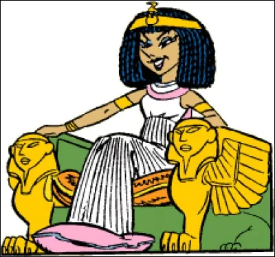 Une fois sortie de son tapis, elle est une des splendeurs de l'Égypte mais, ce nez ...