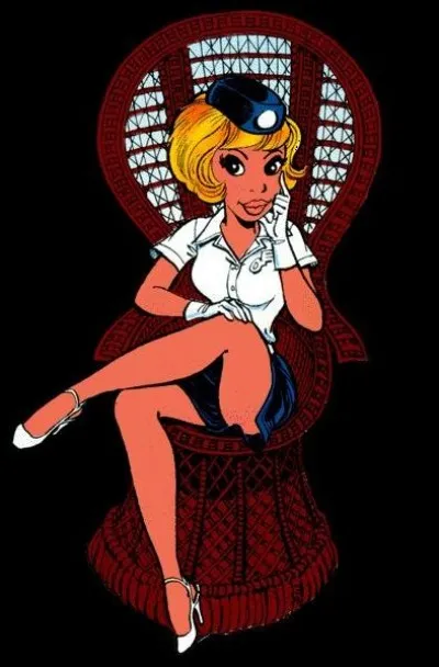 Il s'agit d'une hôtesse de l'air, courageuse et généralement calme mais, elle ne supporte pas la cruauté gratuite.