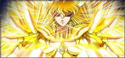 Dans "Saint Seiya", le chevalier d'or de la Vierge garde lui aussi volontairement les yeux fermés afin de préserver sa puissance. Il s'agit de :