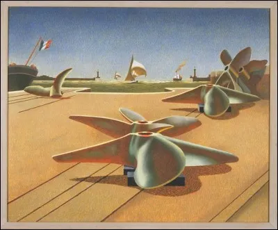 Cet étonnant tableau d'Edward Wardworth, datant de 1940, semble tout à fait tiré d'une scène impressionnante d'un film à grand succès évoquant partout dans le monde des signes étranges. Quel est ce film ?