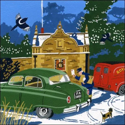 Cette jolie carte postale (Lilford) semble participer à une scène (la voiture était plus sombre de couleur) du début du film... ?