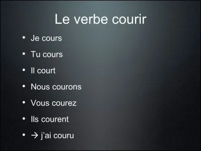 Conjuguez le verbe courir au subjonctif.