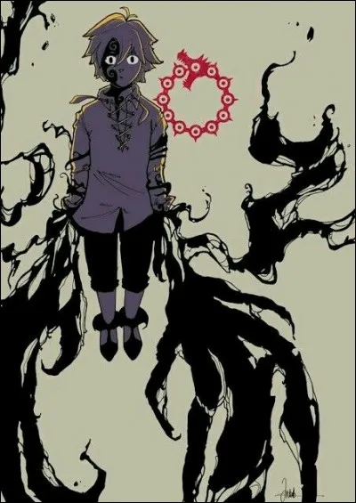 Qu'arrive-t-il à Méliodas sur cette photo ? 
(Plusieurs réponses)