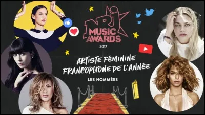 Sélectionne l'artiste féminine francophone de l'année.