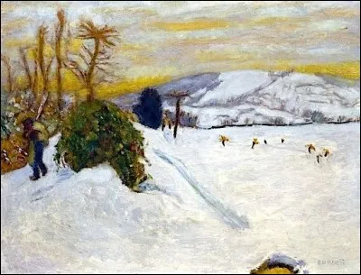 Qui a représenté "La neige en Dauphiné" ?