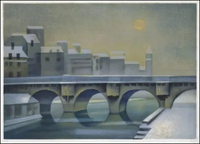 Qui a peint "Le Pont Neuf sous la neige" ?