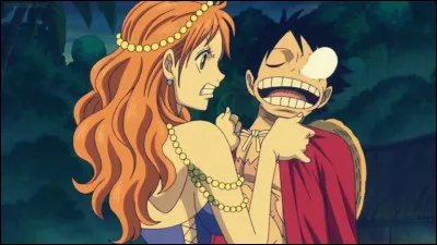 Grâce à qui le mandarinier de Nami est-il sauvé de Luffy ?