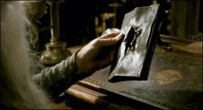 Quel est donc ce livre mal en point, qui a été transpercé par une énorme dent (si, si), afin d'en détruire la magie noire ?