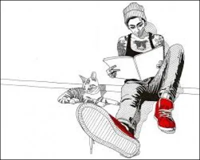 Elle donne sa langue au chat.