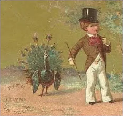 Complétez cette expression : "Etre fier comme un...