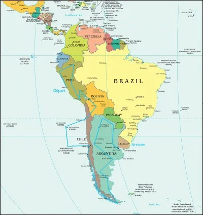 Quelle est la largeur de l'Amérique du Sud ?