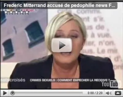 France 2 a rediffus sur TV5 l'mission Mots croiss avec Marine Le Pen, mais en a coup une partie. Laquelle?