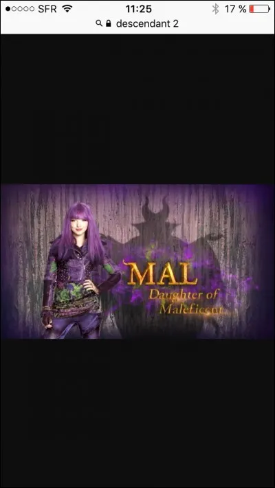 À la fin du film "Descendant 2", Mal se transforme en :