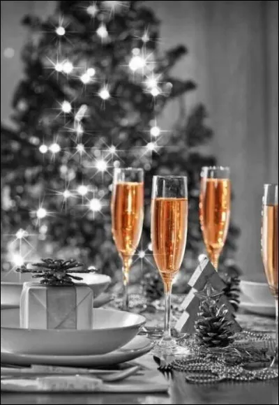 Il serait temps de passer à table car c'est le réveillon ! A cette occasion, que boit-on en général ?