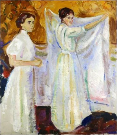 Cette toile représentant "deux nurses" est-elle de Munch ?