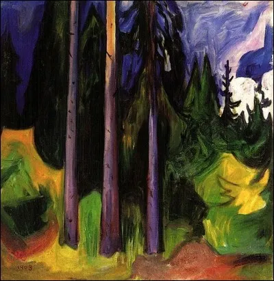 Cette forêt appartient-elle à Edvard Munch ?