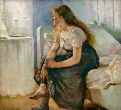 Est-ce Munch qui a représenté cette femme sur la toile intitulée "Matin" ?