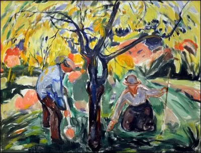 Edvard Munch a-t-il représenté ces pommiers ?