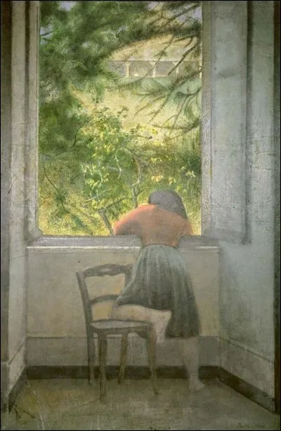 Qui a représenté cette fille penchée à la fenêtre ?