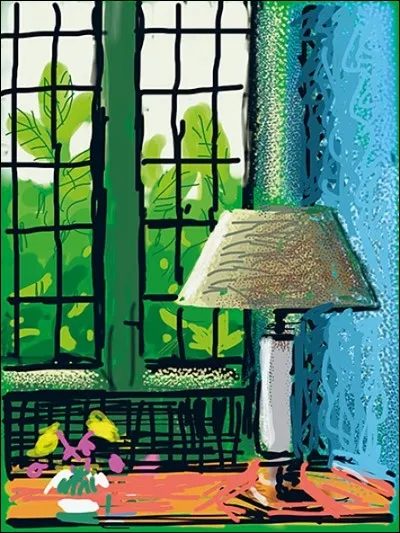Qui a peint cette lampe devant la fenêtre ?