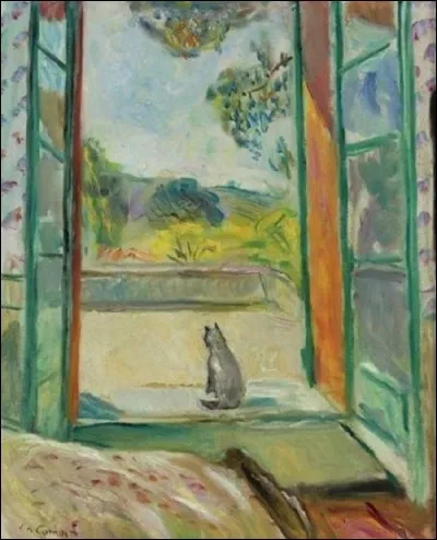 Qui a peint "Le chat devant la fenêtre" ?