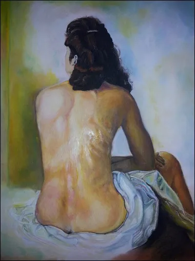 Et enfin l'égérie adorée de Salvador Dali sur cette toile portant son prénom :