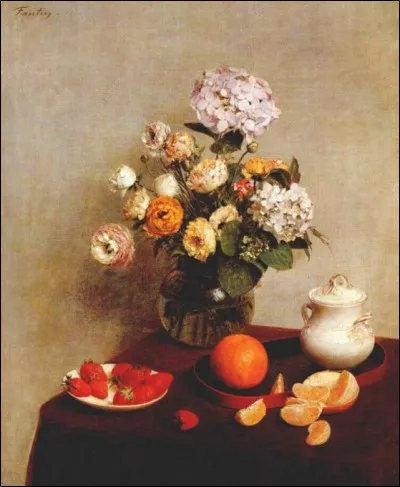 Qui a peint "Vase d'hortensias et renoncules" ?
