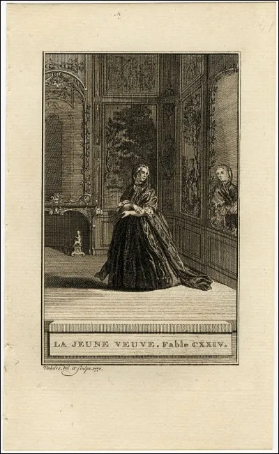 Coche le court résumé de "La jeune veuve"