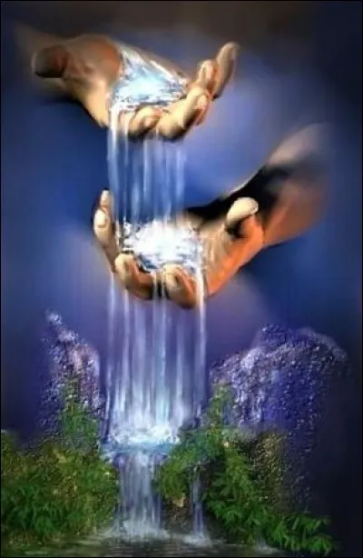 Tout près du lac filtre une source,
Entre deux pierres, dans un coin ;