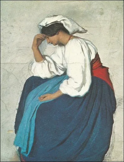Le tableau "Femme de la campagne romaine pensive"
est de/d'...