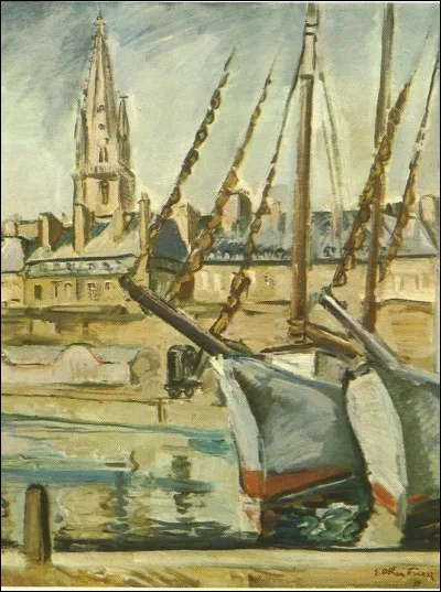 "Le port de Saint-Malo" est de/d'...
(regardez bien)