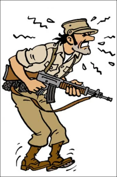 C'est un général dont l'ambition personnelle dicte la morale : il arrive que Tintin et lui soient pour la même cause mais pas avec les mêmes raisons.