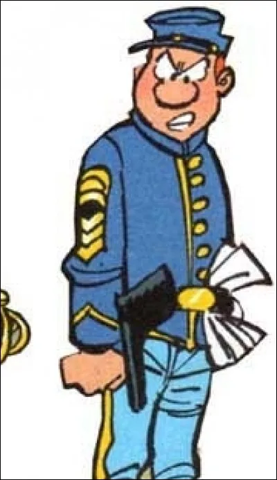 Un des personnages principaux des 'Tuniques Bleues'. Il est sergent dans la cavalerie pour le Nord et c'est l'ami de Blutch.