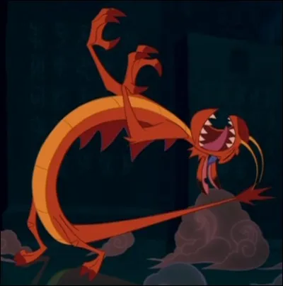 Avec la voix d'Eddie Murphy, c'est un personnage drôle et fourbe, qui veut la place du dragon gardien au sein de la famille Fa.