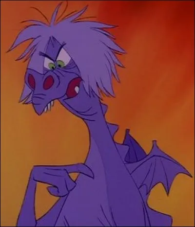 C'est la fameuse vieille sorcière qui change de forme lors de son combat avec Merlin. Ici, elle est en féroce dragon.
