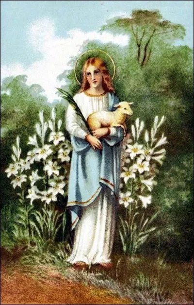 Elle est généralement représentée avec un agneau à ses pieds ou dans ses bras.
Indice : Personnage principal de "L'école des femmes" de Molière.