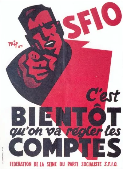En 1914, la SFIO n'est pas int&eacute;gr&eacute;e &agrave; la deuxi&egrave;me Internationale socialiste.