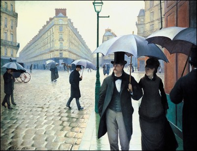 Qui a peint "Rue de Paris, temps de pluie" ?