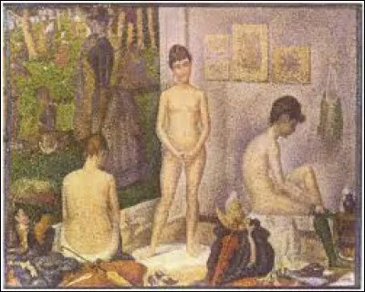 Quel peintre a réalisé ce tableau intitulé "Les Poseuses" ?