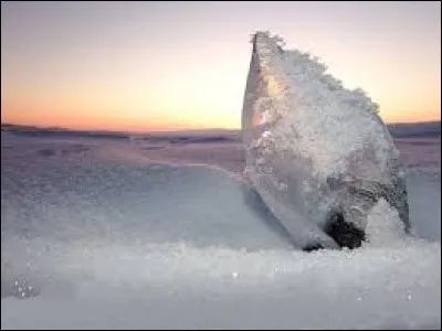 Glace &agrave; l'eau.