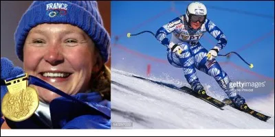 Après avoir été blessée en compétition, elle devra abandonner sa carrière sportive et deviendra pilote dans différents « rallyes-raids ». Elle sera à l'honneur en portant le drapeau français lors de l'ouverture des JO de Salt Lake City et lors de la cérémonie de clôture à Turin.
Quelle est cette sportive ?