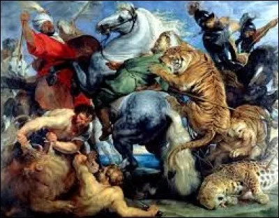 "La chasse au tigre" est un tableau ...