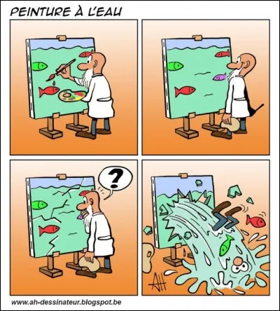 Laquelle de ces techniques de peinture n'est pas une peinture à l'eau ?