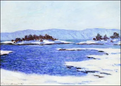 Ce beau tableau, titré "La rive du fjord à Christiania", a été peint en Norvège. Par quel grand peintre ?