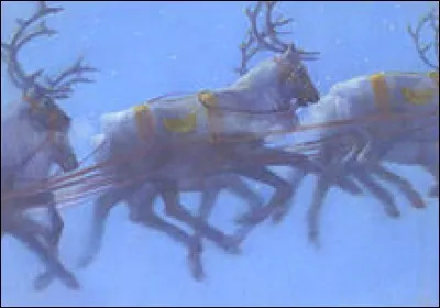 Cette illustration du conte The night before Christmas (La nuit avant Noël) est du britannique très talentueux Christian Birmingham. Son titre est le prénom d'un des rennes du Père Noël, c'est à dire... ?